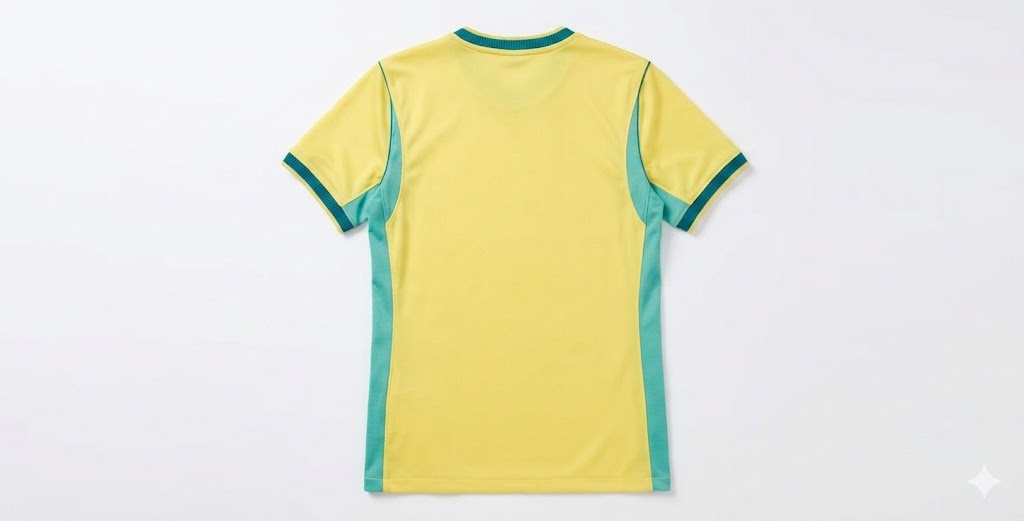 Camisa feminina verde - detalhe