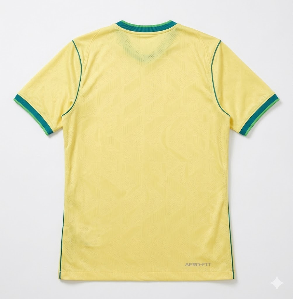 Camisa masculina verde - costas